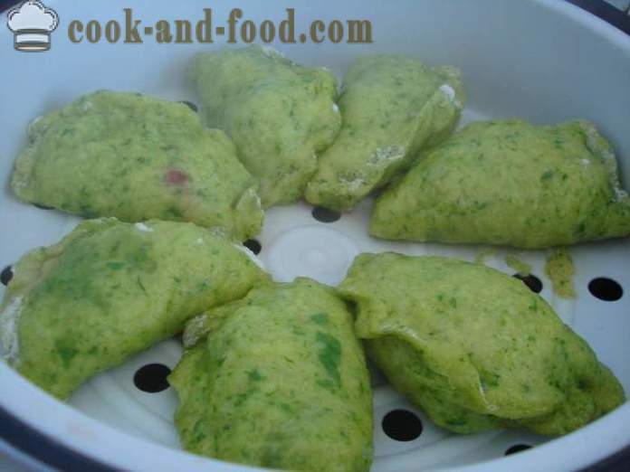 Albóndigas esponjosas con bayas congeladas - cómo cocinar albóndigas con las bayas en un par, con un paso a paso las fotos de la receta