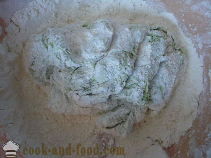 Pasta para las bolas de masa hervida al vapor en el yogur y espinacas - Cómo preparar la masa para empanadillas al vapor, con un paso a paso fotos de la receta
