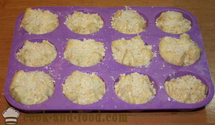 Puffmaffiny - pasteles de hojaldre, cómo hacer rollos de la masa de hojaldre de levadura, un paso a paso de la receta fotos