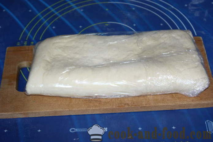 Masa de levadura dulce de hojaldre puffmaffinov - cómo hacer una pasta de levadura escamosa para bollos, receta con foto