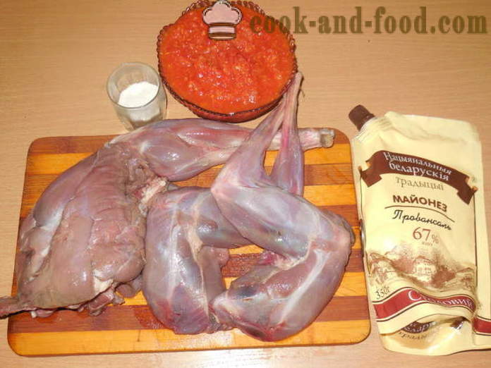 Conejo de monte cocidos en multivarka - cómo cocinar un conejo de monte en casa, paso a paso las fotos de la receta