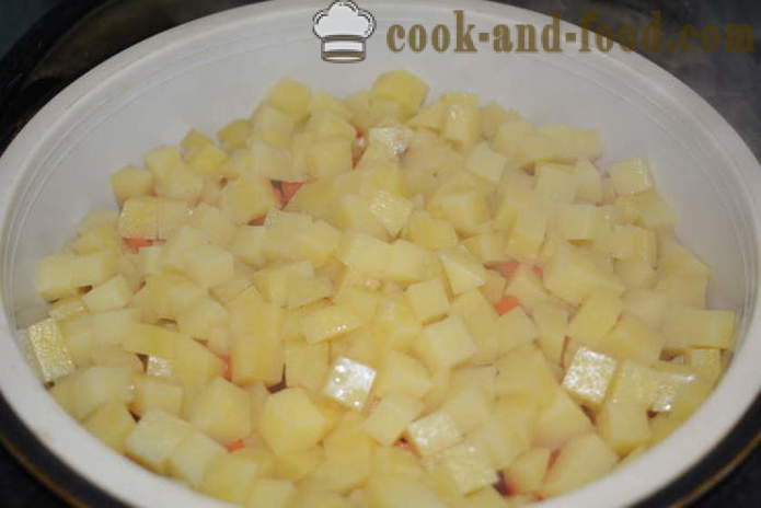 Vinagreta en multivarka guisantes, pepinos - cómo cocinar ensalada en multivarka, fotos paso a paso de la receta