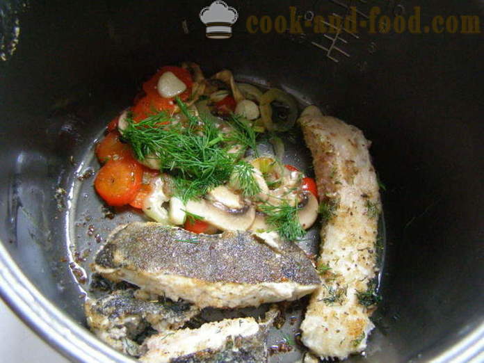 Fritos platija en multivarka con verduras y setas - tanto sabrosa para cocinar el lenguado en multivarka, paso a paso las fotos de la receta