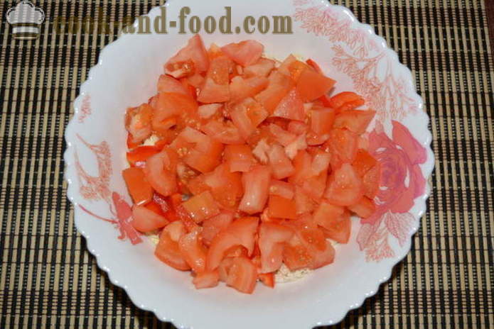 Ensalada de repollo chino, tomates y pimientos - cómo preparar una ensalada de col china, un paso a paso de la receta fotos