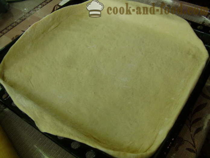 Pastel de levadura con patatas y setas - Cómo cocinar un pastel de setas y patatas, con un paso a paso las fotos de la receta