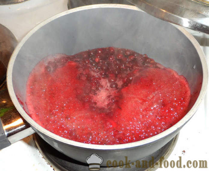 Jalea de arándano delicioso - cómo hacer jalea de arándano con gelatina, un paso a paso de la receta fotos