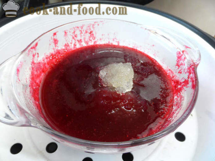 Jalea de arándano delicioso - cómo hacer jalea de arándano con gelatina, un paso a paso de la receta fotos