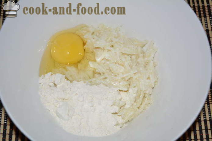 Buñuelos de fideos rápida de mama - la forma de cocinar los fideos panqueques, fotos paso a paso de la receta