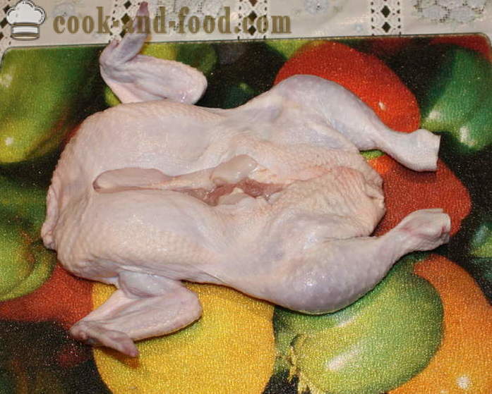 Pollo hojuelas con relleno en el horno - cómo cocinar un pollo panqueques rellenos y sin huesos, un paso a paso de la receta fotos