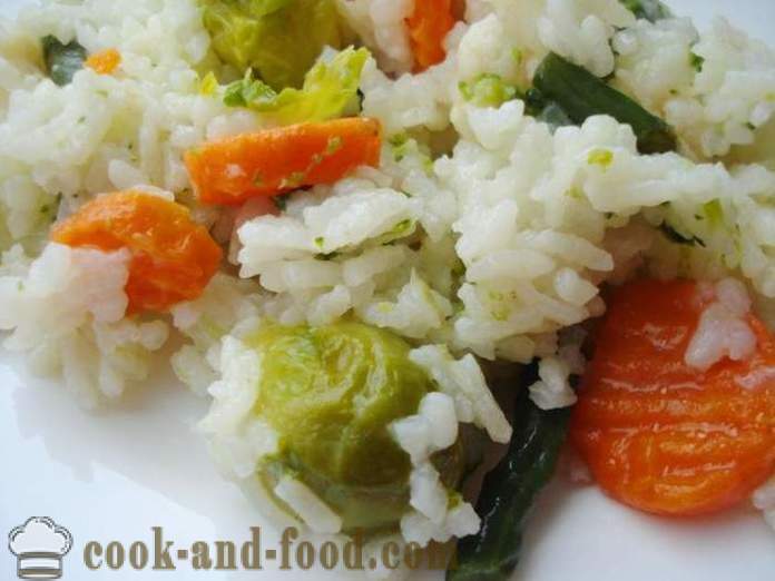 Arroz con verduras en multivarka - cómo cocinar el arroz con verduras en multivarka, paso a paso las fotos de la receta
