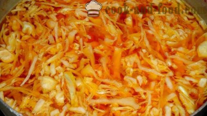 Borsch ucraniano real con tocino y ajo - cómo cocinar verdadera sopa de remolacha ucraniana sazonada con tocino y ajo, con un paso a paso las fotos de la receta
