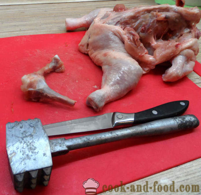 Pollo relleno y sin huesos en el horno - cómo cocinar pollo relleno y sin huesos, un paso a paso de la receta fotos