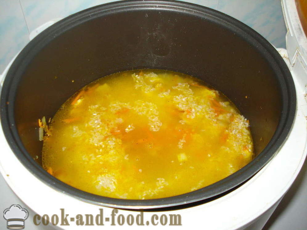Pilaf con pollo en multivarka - cómo cocinar risotto con pollo en multivarka, paso a paso las fotos de la receta