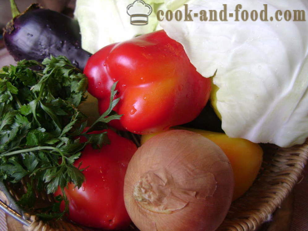 Verduras rellenas con arroz y la carne picada - cómo preparar las verduras rellenas, con un paso a paso las fotos de la receta