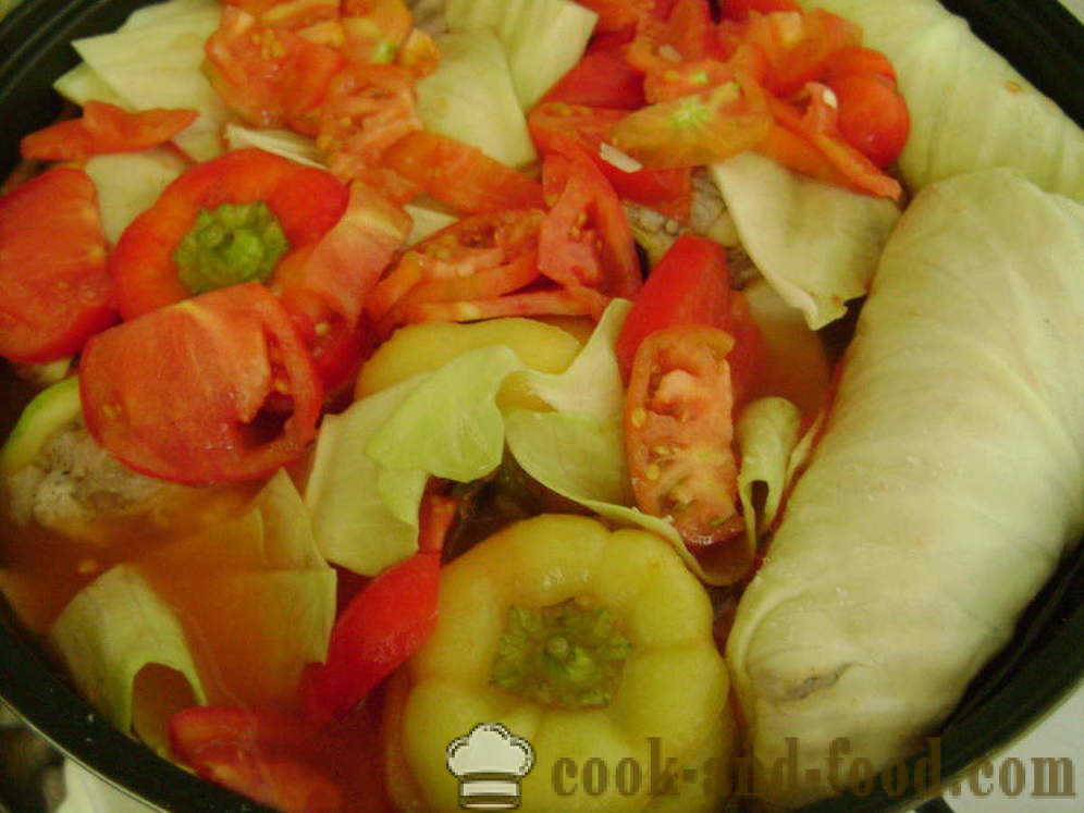 Verduras rellenas con arroz y la carne picada - cómo preparar las verduras rellenas, con un paso a paso las fotos de la receta