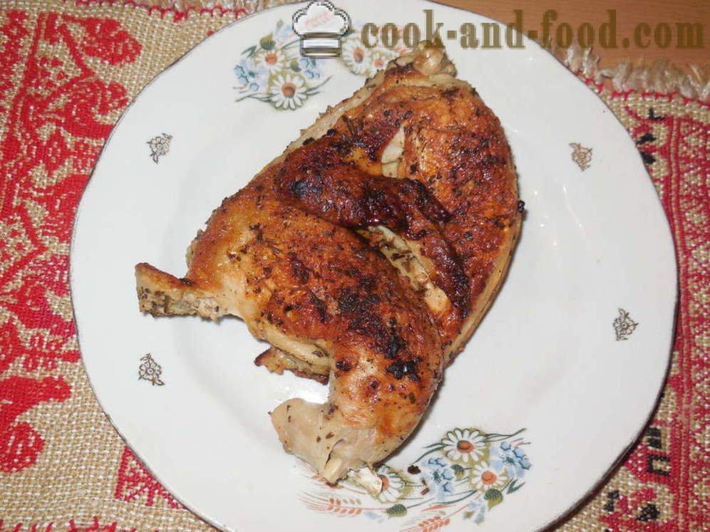 Pollo multivarka tabaco - cómo cocinar un pollo en el tabaco multivarka-cocina, un paso a paso de la receta fotos