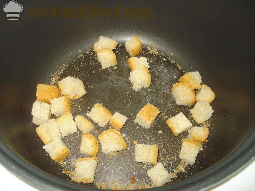 Sopa de guisantes con pollo y pan frito - cómo cocinar sopa de guisantes con pollo y queso fundido, un paso a paso de la receta fotos