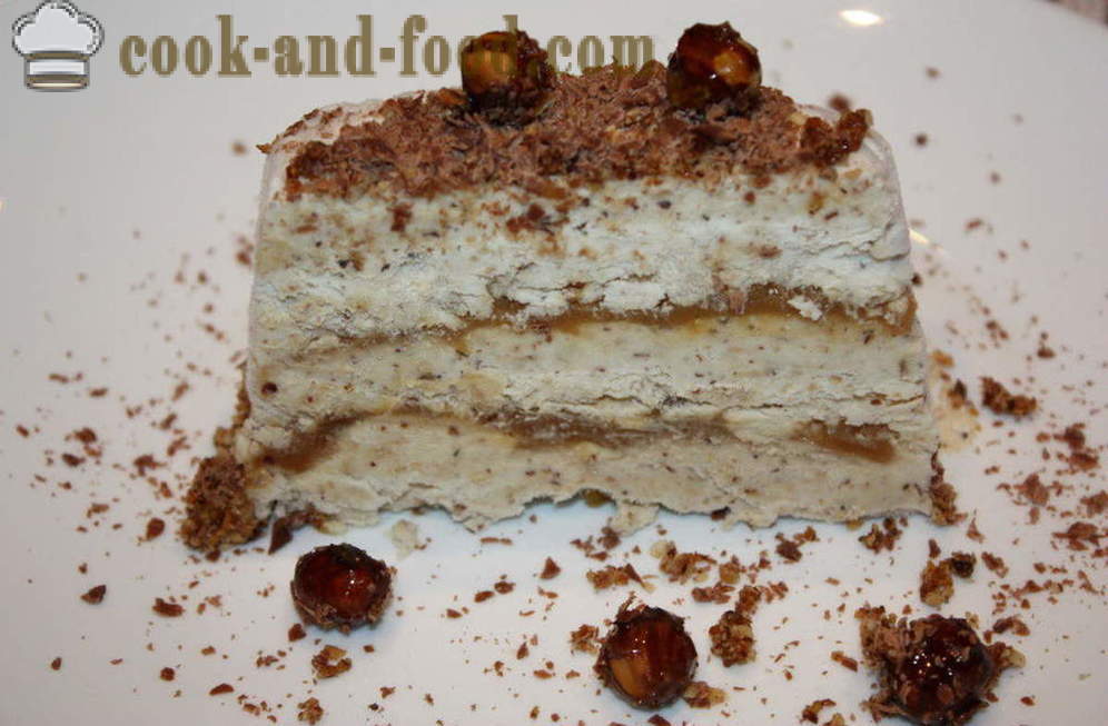 Helado casero torta Semifredo - cómo hacer pastel de helado en casa, paso a paso las fotos de la receta
