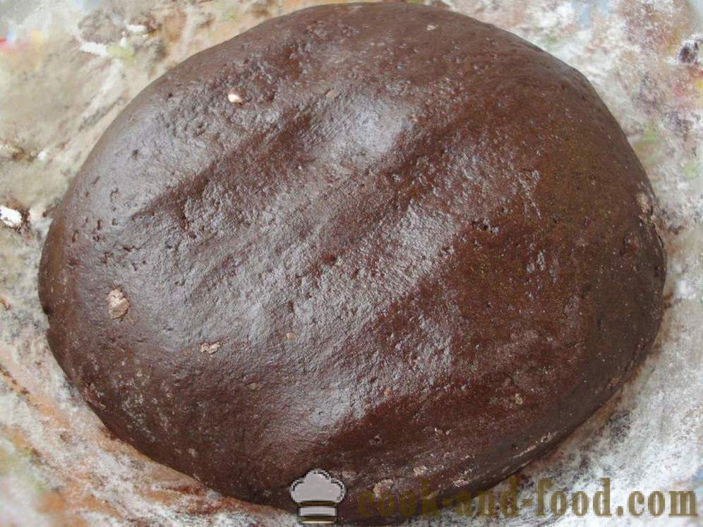 Galletas de chocolate caseras con cacao en forma rápida y sencilla - a cocinar galletas de chocolate en casa, fotos paso a paso de la receta