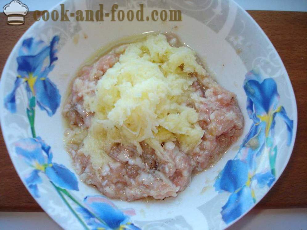 Empanadas de hojaldre con patatas y carne - cómo cocinar empanadas de hojaldre en el horno, con un paso a paso las fotos de la receta
