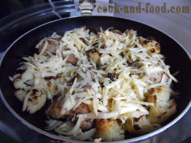 Patas de pollo cocidas al horno con verduras y queso - patas de pollo cocidas al horno como en aerogrill, fotos paso a paso de la receta