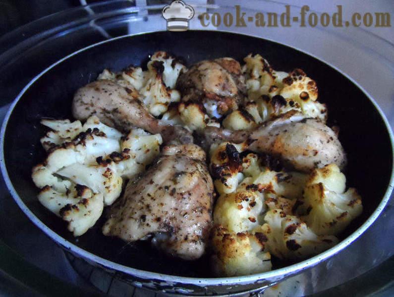 Patas de pollo cocidas al horno con verduras y queso - patas de pollo cocidas al horno como en aerogrill, fotos paso a paso de la receta