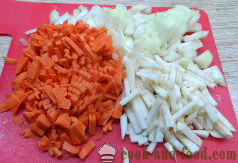 Corazones de pollo con setas en multivarka - cómo cocinar corazones de pollo con setas, un paso a paso de la receta fotos