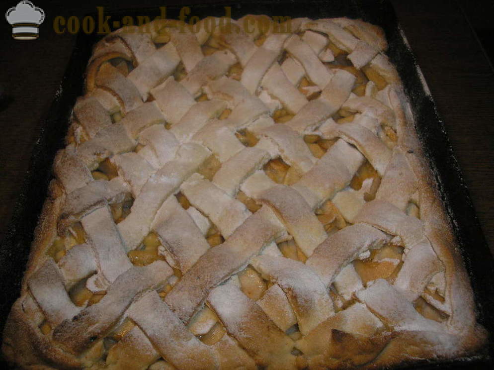 Al aire libre masa de tarta de manzana - cómo cocinar la masa de tarta de manzana, un paso a paso de la receta fotos