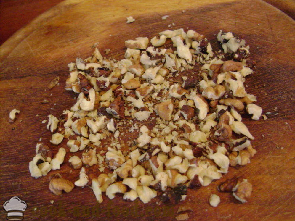 Ensalada simple de remolacha con nueces - cómo preparar una ensalada de remolacha, un paso a paso de la receta fotos