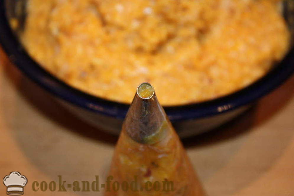Conchas rellenas en salsa bechamel - Cómo hacer conchas rellenas en el horno, con un paso a paso las fotos de la receta