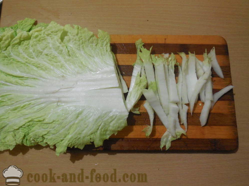 Verduras en Corea - cocción de las verduras en coreano, un paso a paso de la receta fotos