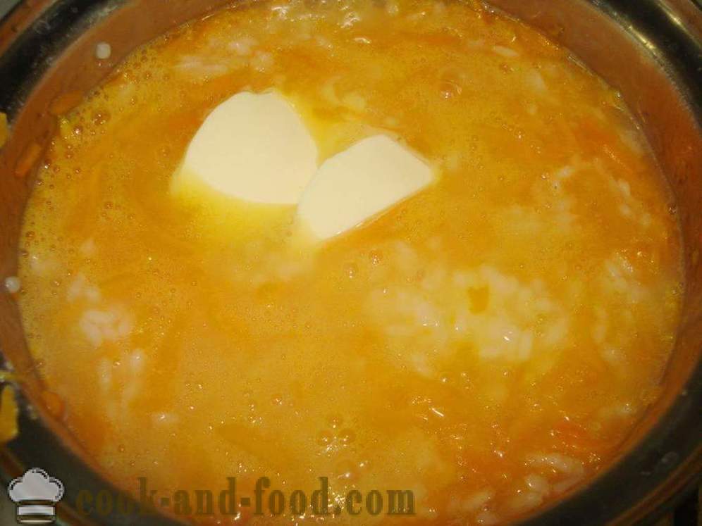 Calabaza gachas de arroz y semillas de girasol - cómo cocinar un delicioso potaje de calabaza, un paso a paso de la receta fotos