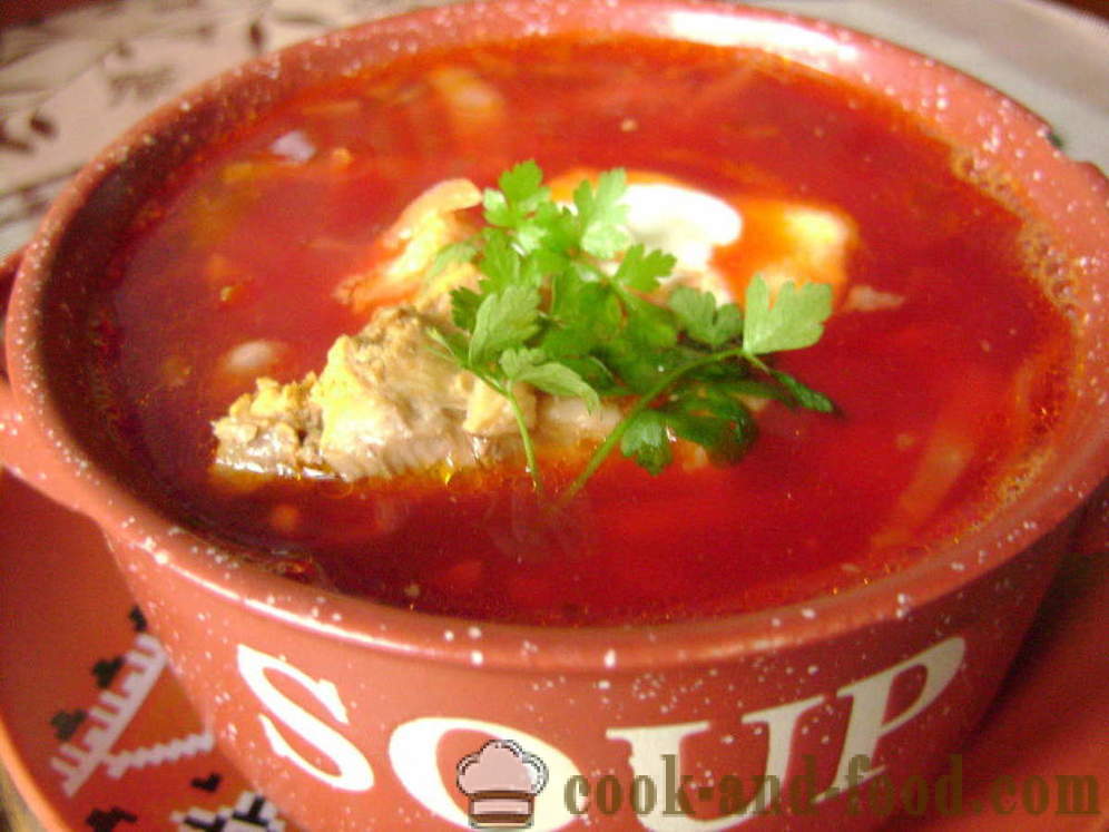 Receta de sopa de remolacha ucraniana - cómo cocinar verdadera sopa de remolacha ucraniana, un paso a paso de la receta fotos