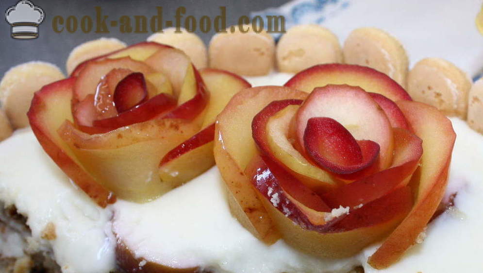 Receta de manzanas rosa - cómo hacer rosas pastel de manzana, fotos paso a paso de la receta