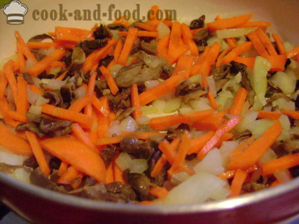 Sopa de verduras con setas y habas - cómo cocinar sopa con setas, un paso a paso de la receta fotos