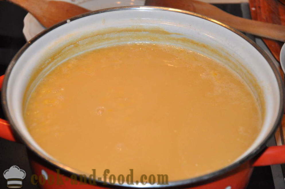 Deliciosa sopa de guisantes con cebolla y tocino - cómo cocinar sabroso puré de guisantes, un paso a paso de la receta fotos
