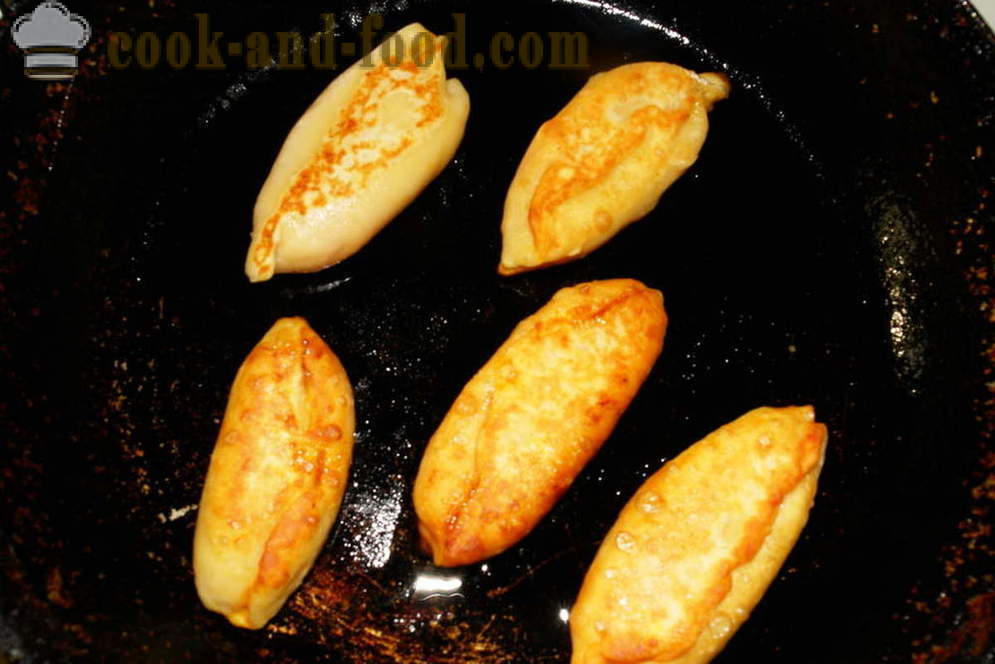 Empanadas fritas con la calabaza de la masa sin levadura - cómo cocinar las empanadas con calabaza en una sartén, con un paso a paso las fotos de la receta