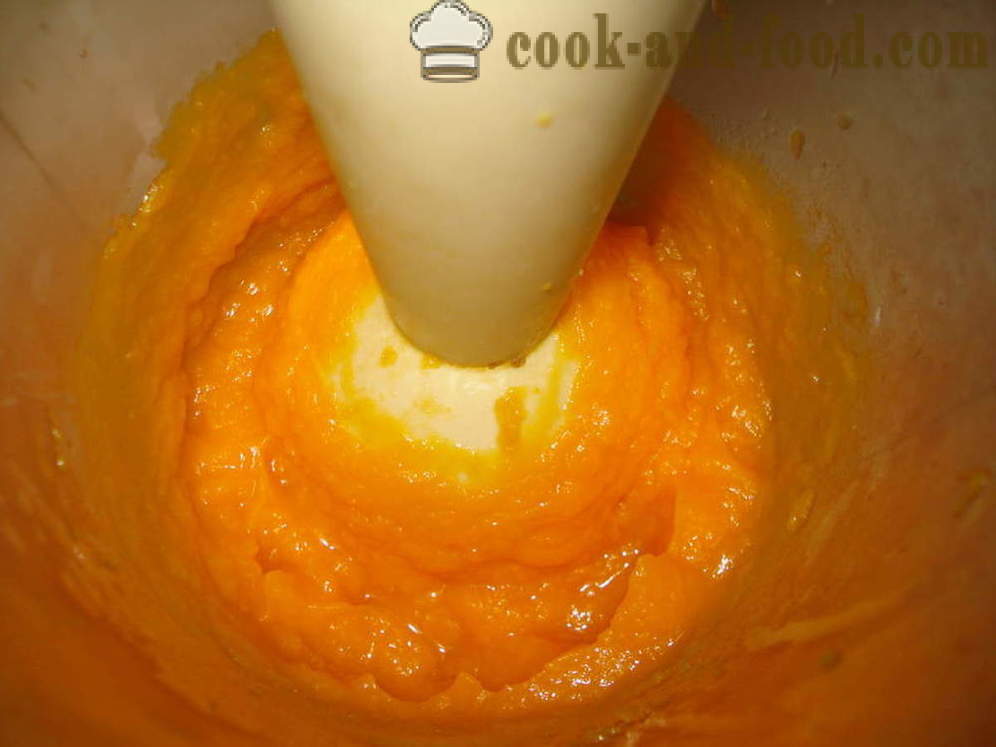 Pastel de calabaza abierta con frutos secos y miel - cómo cocinar el pastel de calabaza en el horno, con un paso a paso las fotos de la receta