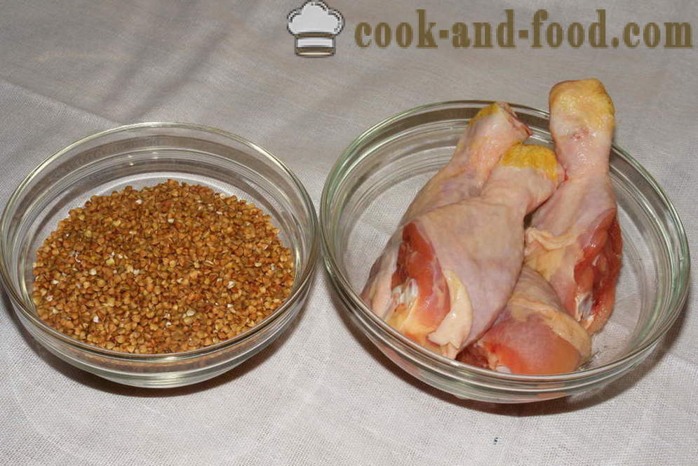 Pollo al horno en el horno de trigo sarraceno - cómo cocinar pollo con trigo sarraceno en el horno, con un paso a paso las fotos de la receta
