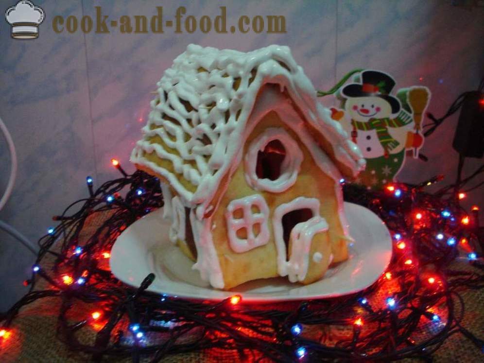 Casa de pan de jengibre de Navidad con sus propias manos - ¿Cómo hacer una casa de jengibre en su casa, un taller con fotos paso a paso