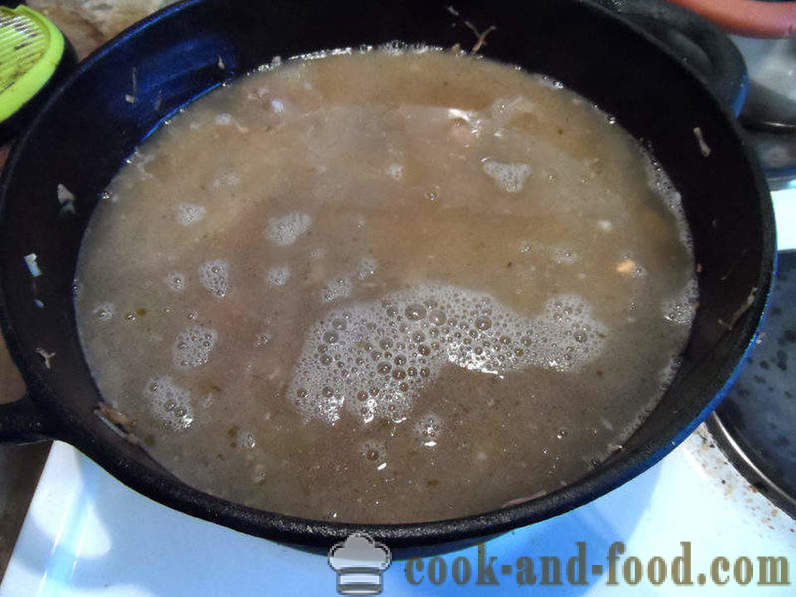 Sopa kharcho con arroz - a cocinar comida de sopa en casa, paso a paso las fotos de la receta