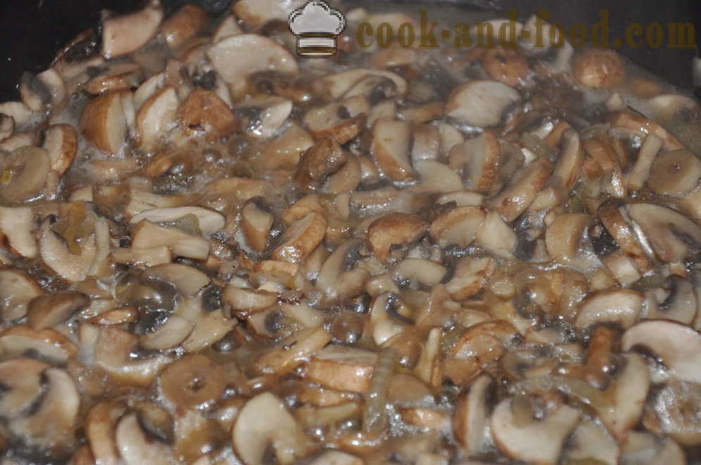 Deliciosa sopa de champiñones con setas - cómo cocinar sopa de champiñones con setas, un paso a paso de la receta fotos