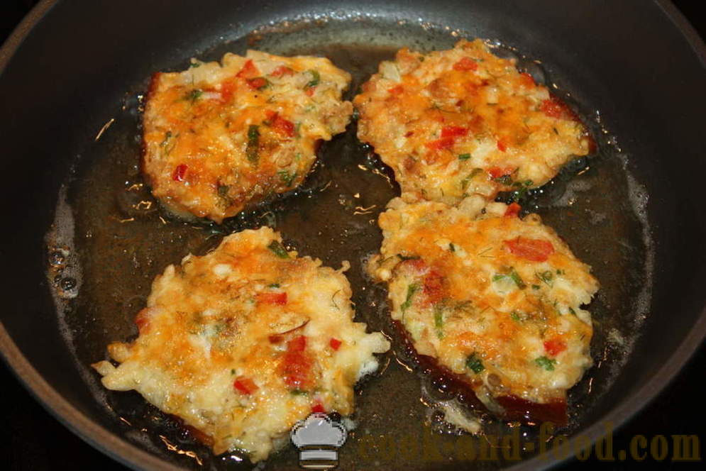 Bocadillos calientes con queso y huevos - cómo hacer bocadillos calientes en la sartén, un paso a paso de la receta fotos