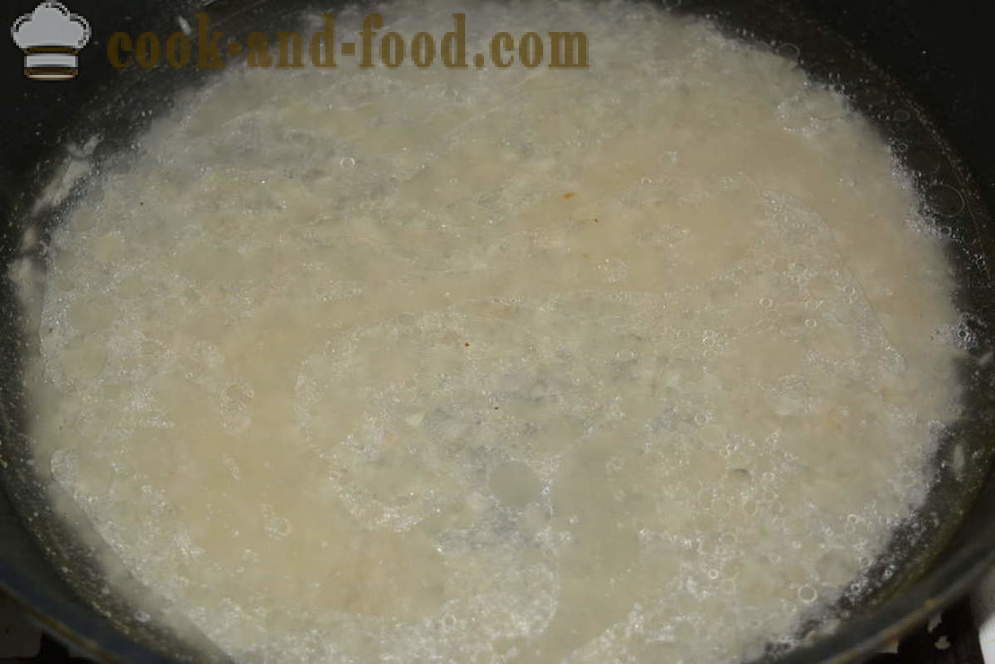 Cómo cocinar el arroz para adornar desmenuzable - cómo cocinar arroz crujiente en una sartén, un paso a paso de la receta fotos