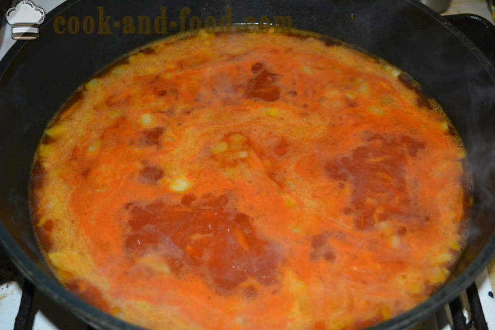 Albóndigas de carne picada con la cebada en el horno - a cocinar albóndigas con salsa, un paso a paso de la receta fotos