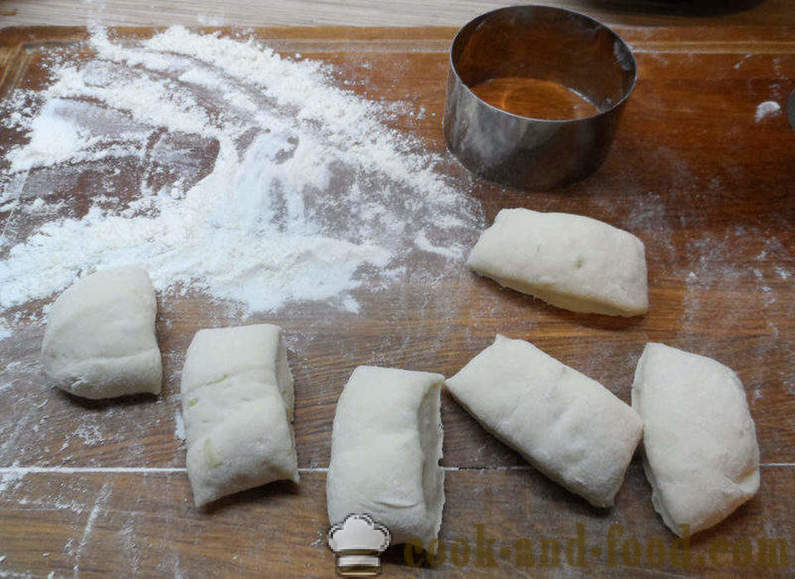 Cebolla pan en el horno o bollos de cebolla - como la forma de hacer pan, cebolla, un paso a paso de la receta fotos