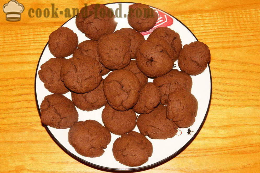 Galletas de chocolate rápida y fácil - cómo hacer galletas de chocolate en casa, fotos paso a paso de la receta