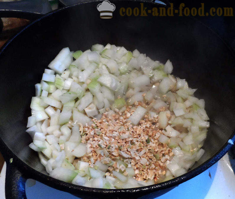 Bigus con col, carne y setas - cómo cocinar correctamente Bigus, un paso a paso de la receta fotos