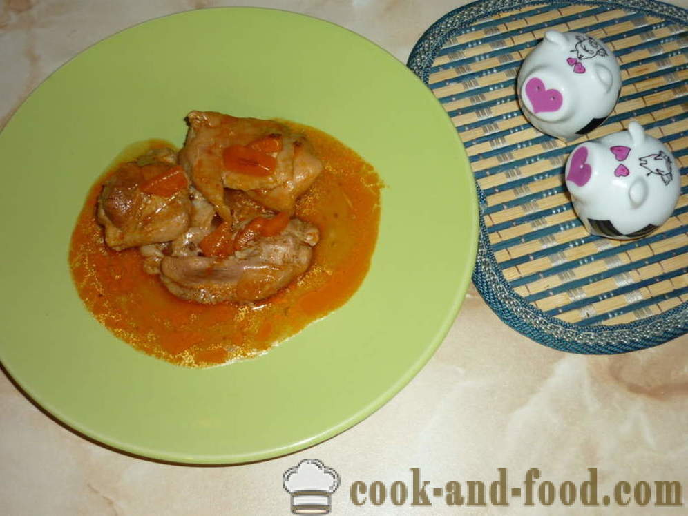 Estofado de pollo en salsa de tomate - deliciosa tanto para cocinar estofado de pollo, un paso a paso de la receta fotos