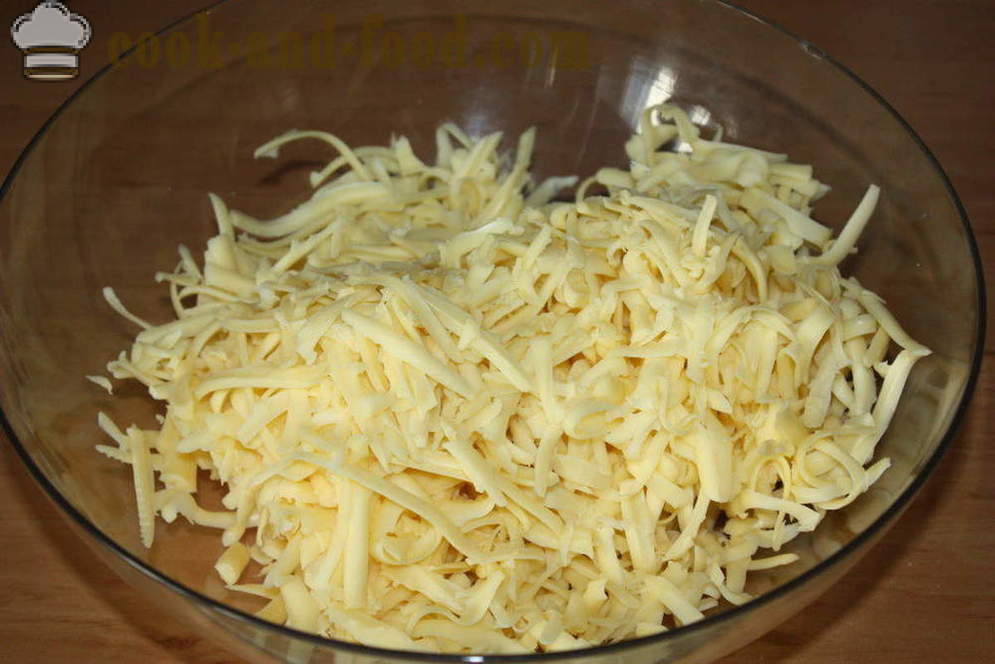 Aperitivo frío de queso - cómo cocinar un aperitivo de queso fundido en el horno, con un paso a paso las fotos de la receta